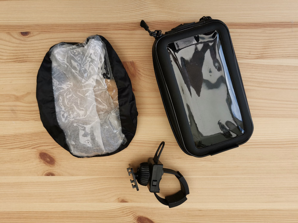 SMARTPHONE HOLDER WITH HANDLEBAR MOUNT (L) 7" (7.5cm x 15cm)