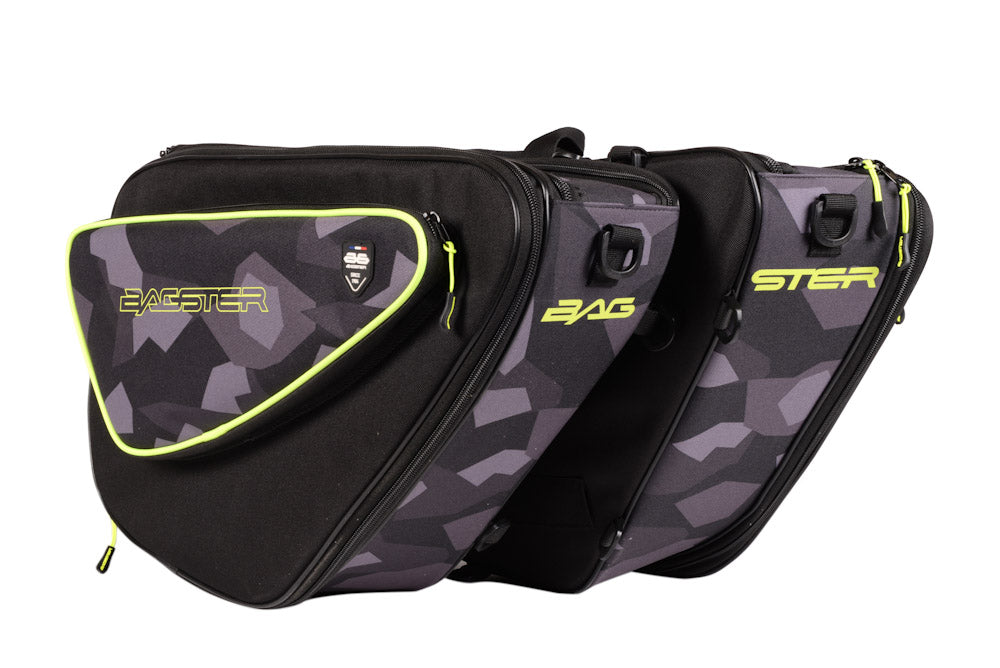 RIVAL SADDLEBAGS BLACK/CAMO 20-30L