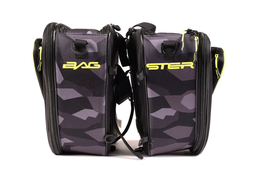 RIVAL SADDLEBAGS BLACK/CAMO 20-30L